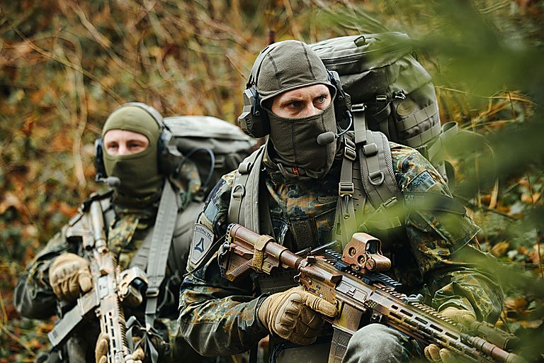Tactical operator in field — Schöffel TEC apparel