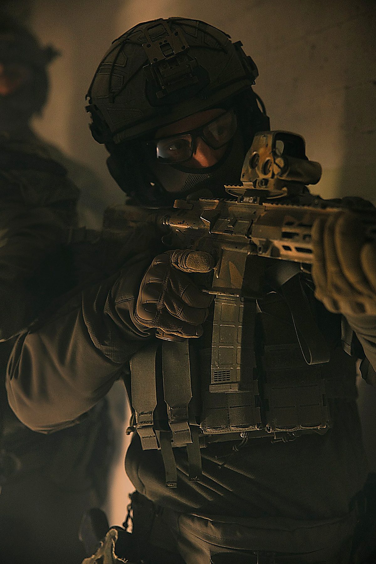 RAID tactical photo production — operator in action